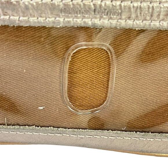 Fossil Womens Metallic Leather Coin Purse ID Holder Small Wallet Key Chain Bag - Picture 6 of 16